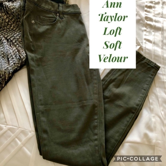 LOFT Denim - Ann Taylor Loft Soft Velour Skinny Jeans
